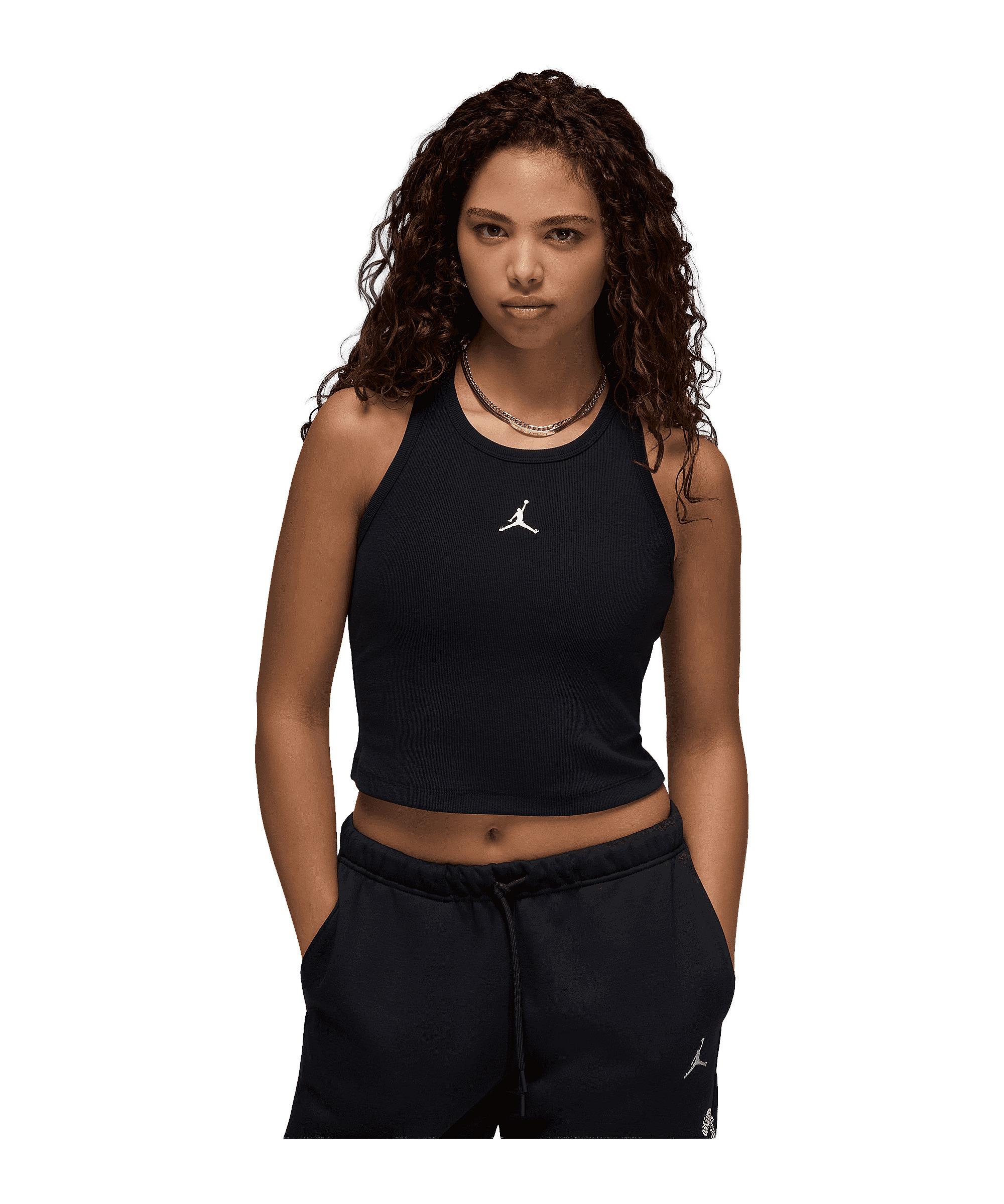 Nike Essentials Tanktop Damen Wei&szlig; Funktionstop Damen - schwarzweiss