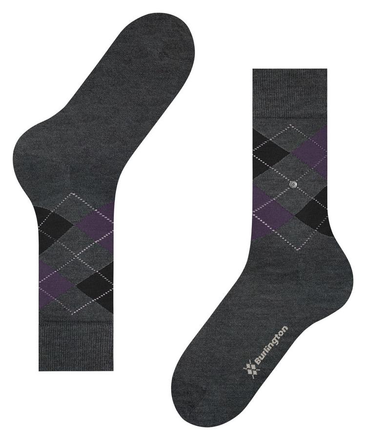Burlington Burlington Edinburgh Socken Herren - asphalt mel. (3183) - 2 | SportScheck