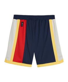 Rückansicht von PUMA Showtime Short Sweathose Herren blau