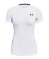 Under Armour HG Authentics Comp T-Shirt Damen Wei&szlig; Laufshirt Damen - weissschwarz