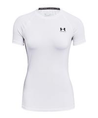 Under Armour HG Authentics Comp T-Shirt Damen Wei&szlig; Laufshirt Damen - weissschwarz
