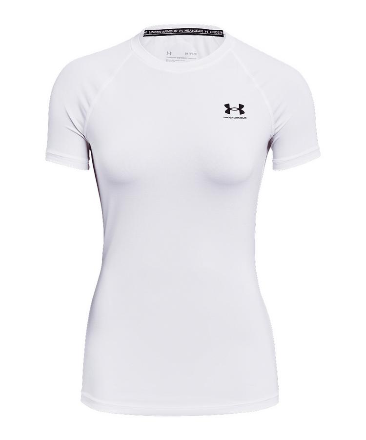 Under Armour Under Armour HG Authentics Comp T-Shirt Damen Wei&szlig; Laufshirt Damen - weissschwarz - 0 | SportScheck