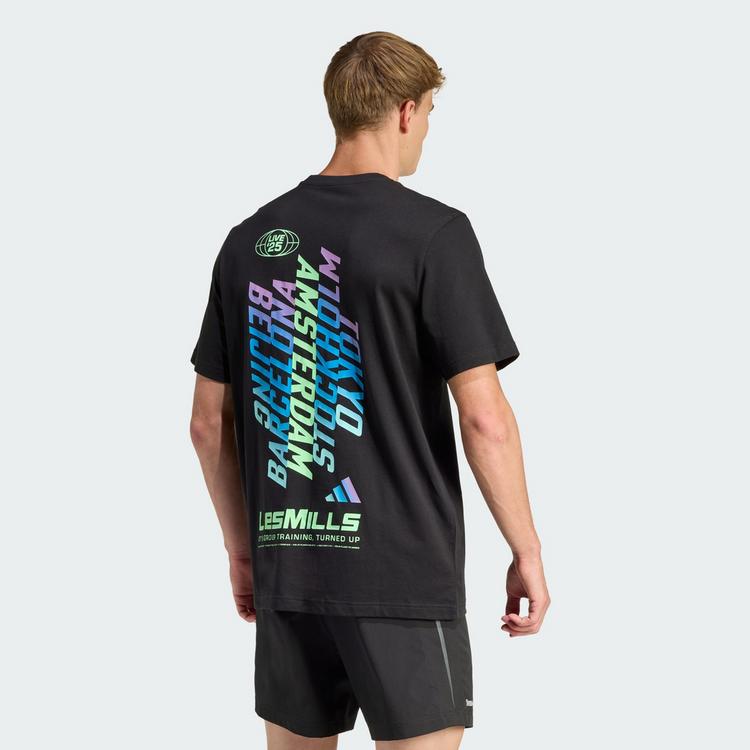 adidas adidas LESMILLS TOUR GRAPHIC SHIRT T-Shirt Herren - Black - 1 | SportScheck