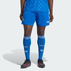 Rückansicht von adidas Real Madrid 25/26 Ausweichshorts Fußballshorts Herren Blue Bird