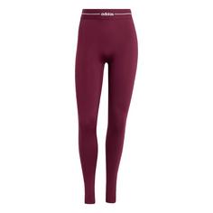 adidas Hyperglam Full Length Leggings Tights Damen Maroon
