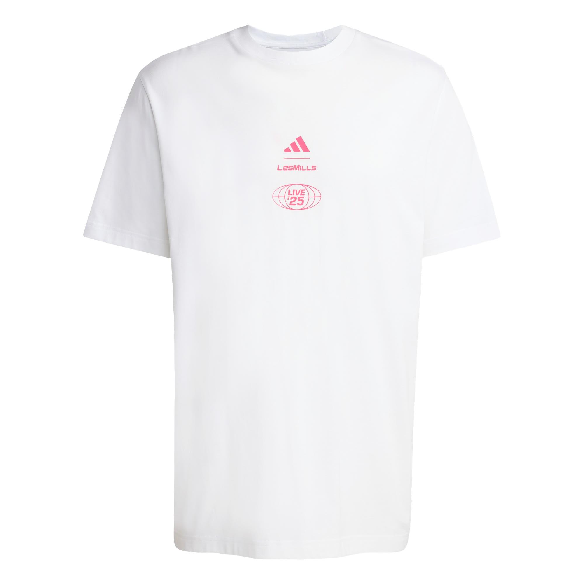 adidas LESMILLS TOUR GRAPHIC SHIRT T-Shirt Herren - White