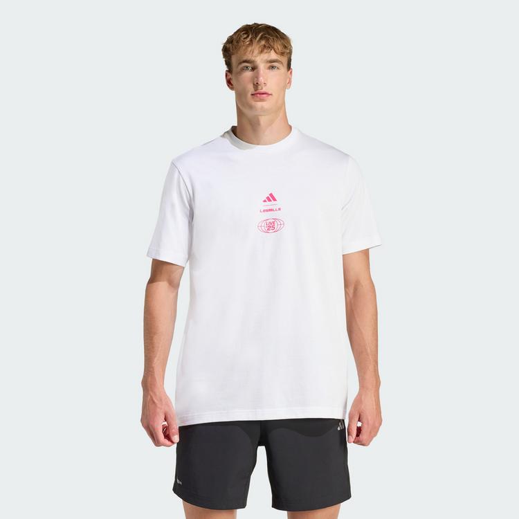 adidas adidas LESMILLS TOUR GRAPHIC SHIRT T-Shirt Herren - White - 0 | SportScheck