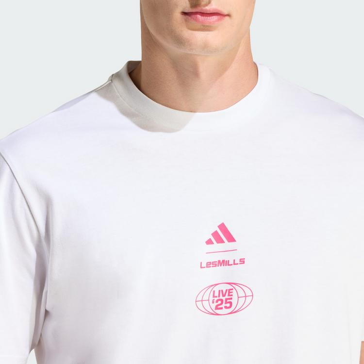 adidas adidas LESMILLS TOUR GRAPHIC SHIRT T-Shirt Herren - White - 1 | SportScheck
