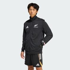 Rückansicht von adidas All Blacks x Marvel Track Top Trainingsanzug Herren Black