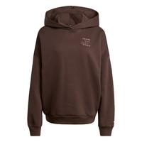 adidas 3-Streifen Studio Hoodie Hoodie Damen - Aurora Coffee