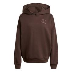 adidas 3-Streifen Studio Hoodie Hoodie Damen Aurora Coffee