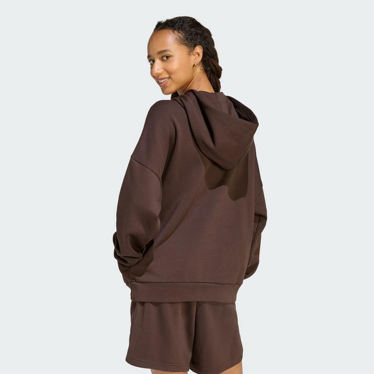 adidas adidas 3-Streifen Studio Hoodie Hoodie Damen - Aurora Coffee - 1 | SportScheck