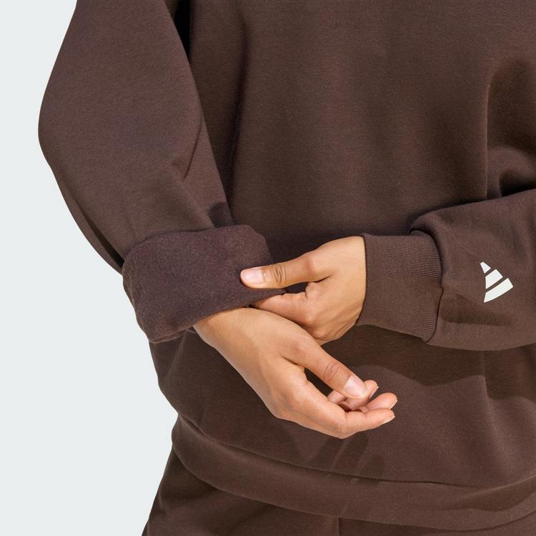 adidas adidas 3-Streifen Studio Hoodie Hoodie Damen - Aurora Coffee - 1 | SportScheck