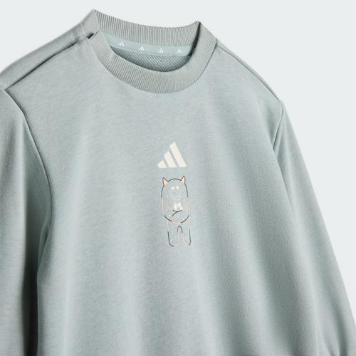 Rückansicht von adidas TIRO_NSTER JOGGINGANZUG Trainingsanzug Kinder Wonder Sage / White