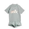 adidas TIRO_NSTER T-SHIRT-SET Trainingsanzug Kinder - Wonder Sage / White
