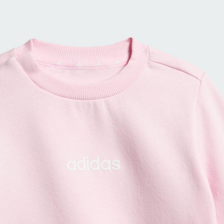 adidas adidas Essentials Kids Jogginganzug Trainingsanzug Kinder - Clear Pink / White - 1 | SportScheck