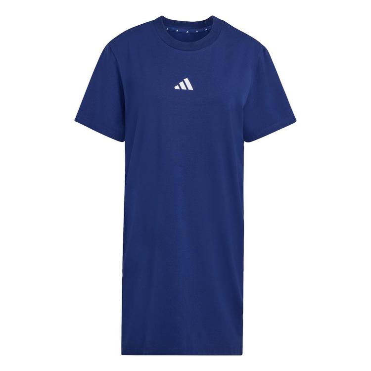 adidas adidas ESSENTIALS 3-STREIFEN T-SHIRT-KLEID Kurzarmkleid Damen - Dark Blue / White - 0 | SportScheck