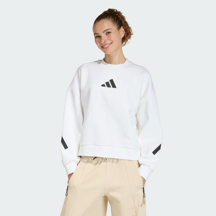 adidas adidas ADIDAS Z.N.E. SWEATSHIRT Sweatshirt Damen - White - 0 | SportScheck