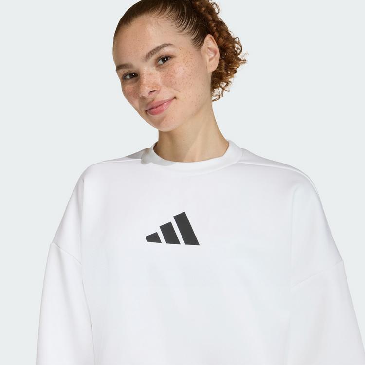 adidas adidas ADIDAS Z.N.E. SWEATSHIRT Sweatshirt Damen - White - 0 | SportScheck