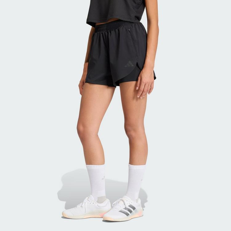 adidas adidas D4T Workout Go To 2in1 Shorts Funktionsshorts Damen - Black - 0 | SportScheck