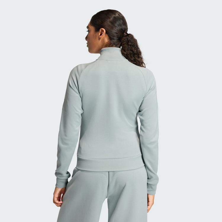 adidas adidas Soft Lux Trainingsjacke, schmal... Trainingsanzug Damen - Wonder Sage - 1 | SportScheck