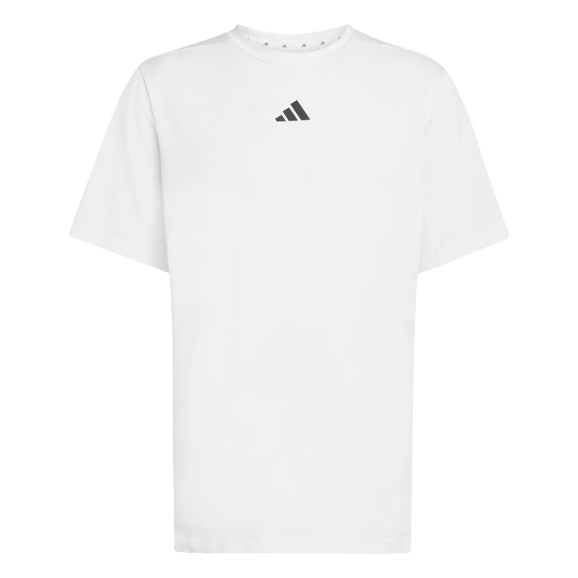 adidas D4T ESSENTIALS T-SHIRT Funktionsshirt Herren - White