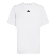 adidas D4T ESSENTIALS T-SHIRT Funktionsshirt Herren White