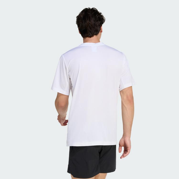 adidas adidas D4T ESSENTIALS T-SHIRT Funktionsshirt Herren - White - 1 | SportScheck