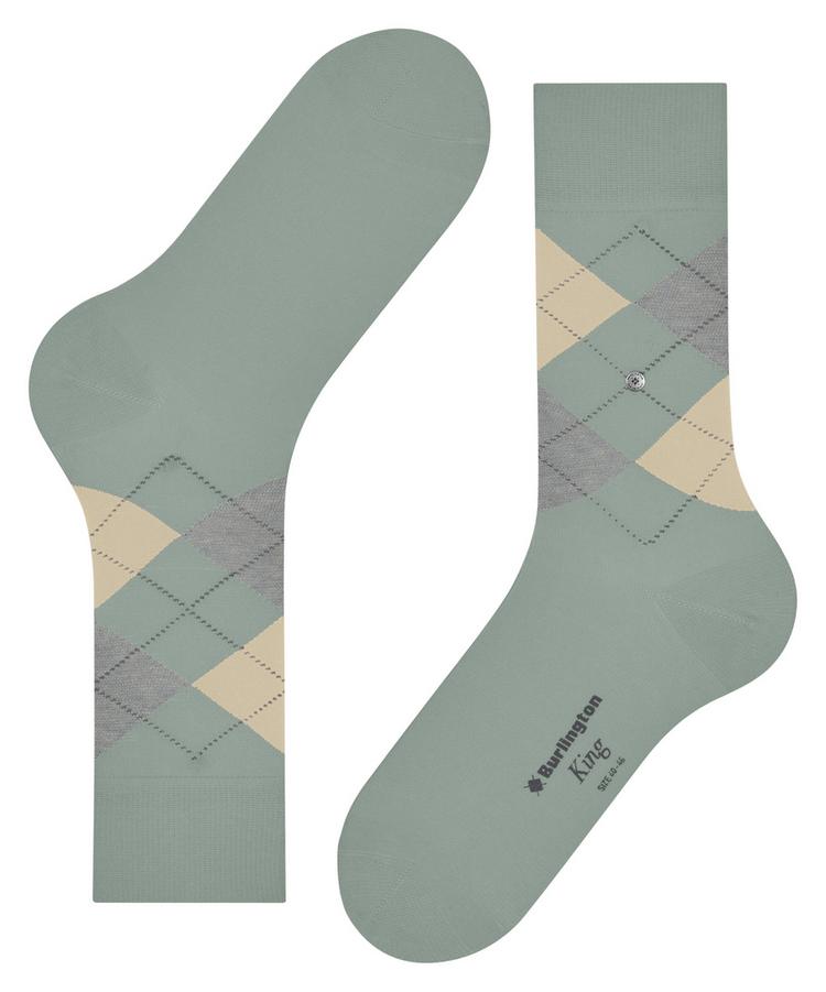 Burlington Burlington King Socken Herren - aqua gray (7545) - 2 | SportScheck