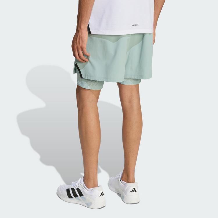 adidas adidas D4T WORKOUT 2IN1 SHORTS Funktionsshorts Herren - Wonder Sage - 1 | SportScheck