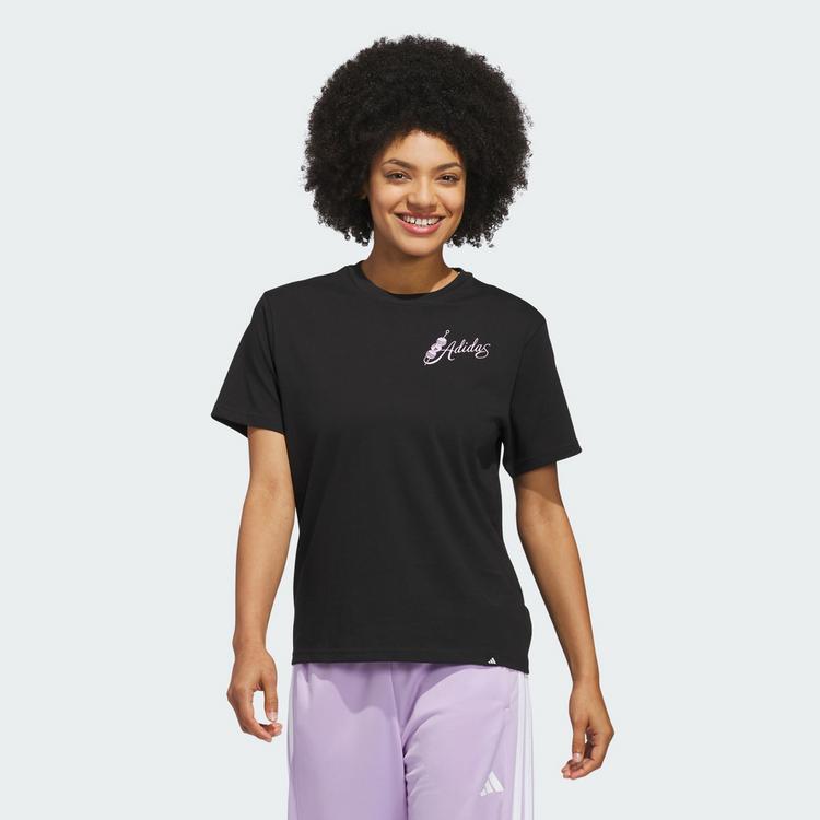 adidas adidas MIND BODY & SPIRIT(S) GRAPHIC T-SHIRT T-Shirt Damen - Black - 0 | SportScheck