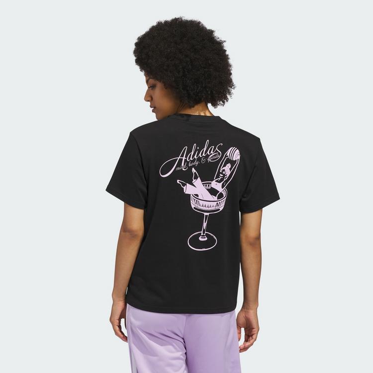 adidas adidas MIND BODY & SPIRIT(S) GRAPHIC T-SHIRT T-Shirt Damen - Black - 1 | SportScheck