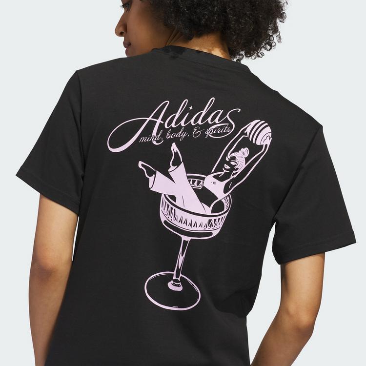 adidas adidas MIND BODY & SPIRIT(S) GRAPHIC T-SHIRT T-Shirt Damen - Black - 1 | SportScheck