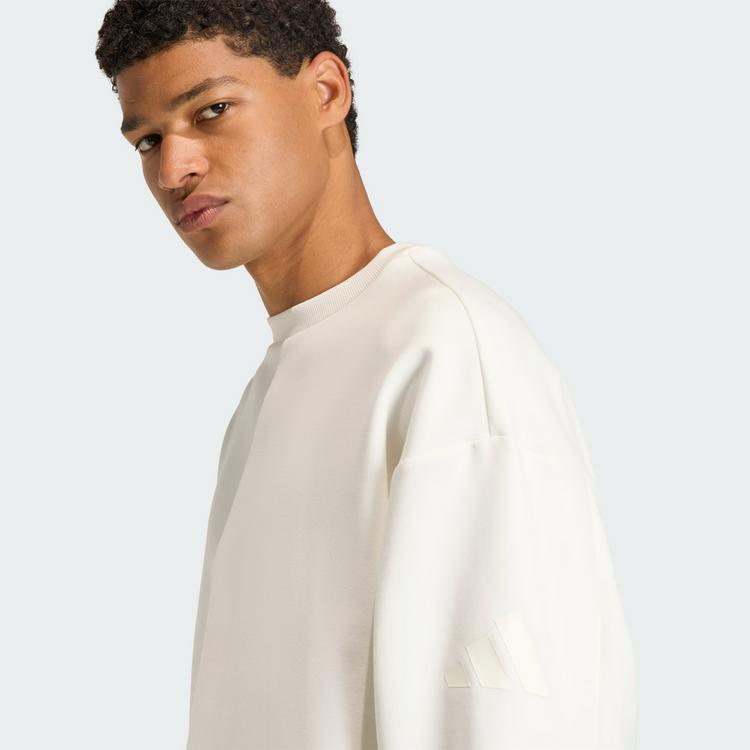 adidas adidas SOFT LUX SWEATSHIRT Sweatshirt Herren - Off White - 0 | SportScheck