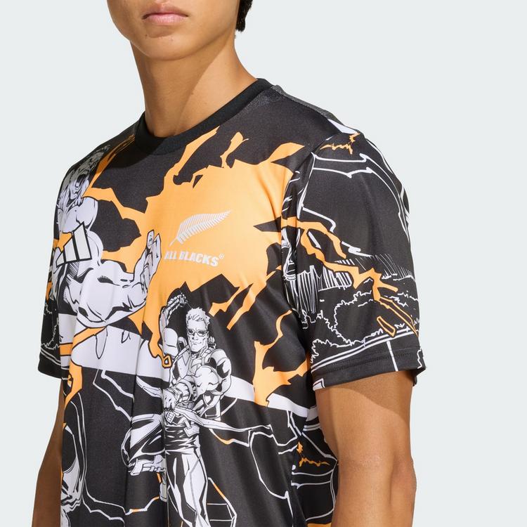 adidas adidas ALL BLACKS MARVEL CAPTAINS RUN JERSEY Funktionsshirt Herren - Black - 1 | SportScheck