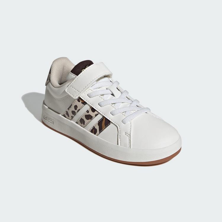 adidas adidas GRAND COURT&nbsp;3.0 KINDERSCHUH Sneaker Kinder - Core White / Crystal Linen / Aurora Coffee - 3 | SportScheck
