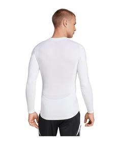 Rückansicht von adidas Techfit Longsleeve T-Shirt Funktionsshirt Herren weiss
