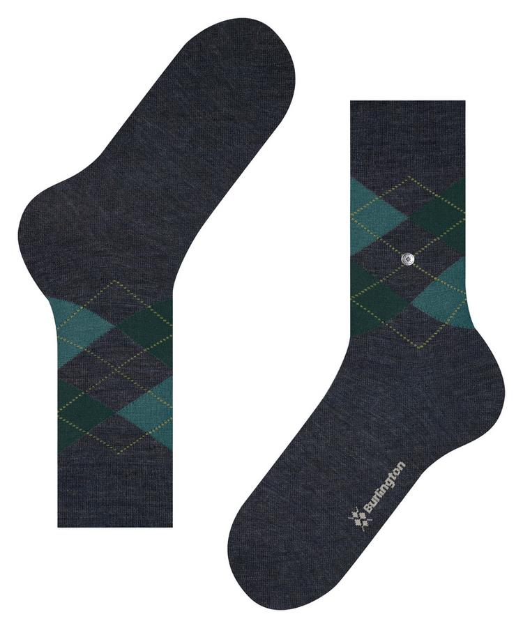 Burlington Burlington Edinburgh Melange Socken Herren - cobalt (6273) - 2 | SportScheck
