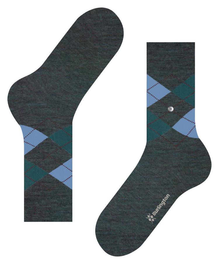 Burlington Burlington Edinburgh Melange Socken Herren - fire tree (7400) - 2 | SportScheck