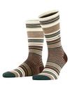 Burlington Stripe Socken Herren - cafe latte (4360)