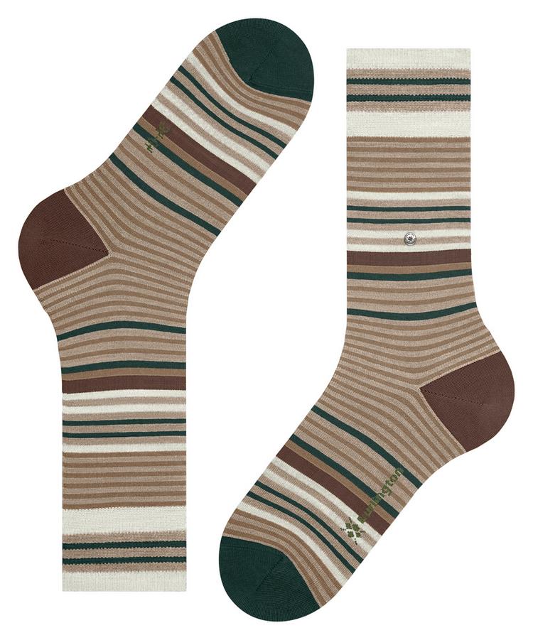 Burlington Burlington Stripe Socken Herren - cafe latte (4360) - 2 | SportScheck