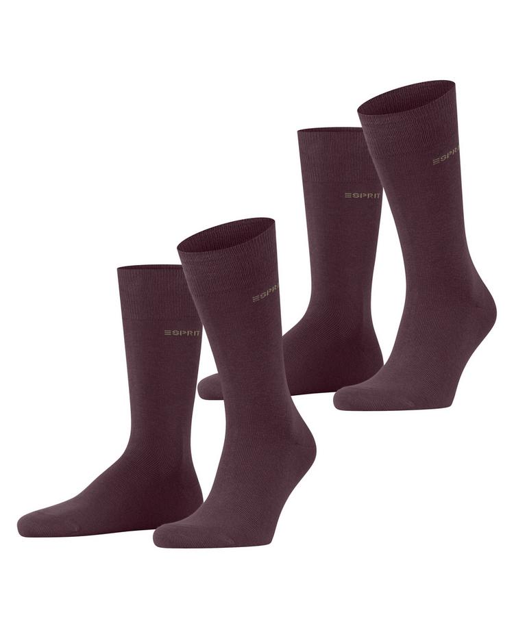 ESPRIT ESPRIT Basic Uni 2-Pack Socken Herren - claret (8375) - 0 | SportScheck