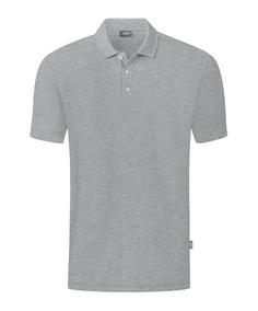 JAKO Organic Polo Shirt Poloshirt Herren grau