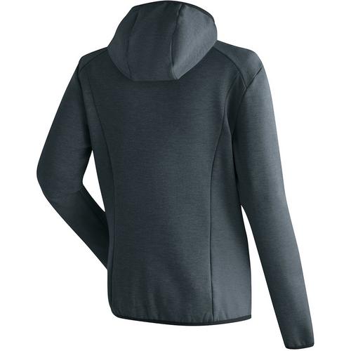 Rückansicht von Maier Sports Fave Fleecejacke Damen Dunkelgrau035