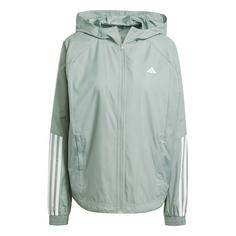 adidas WIND.RDY Hyperglam Windbreaker Trainingsjacke Damen Silver Green / White