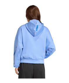 Rückansicht von adidas Z.N.E. Kapuzenjacke Damen Sweatjacke Damen blau