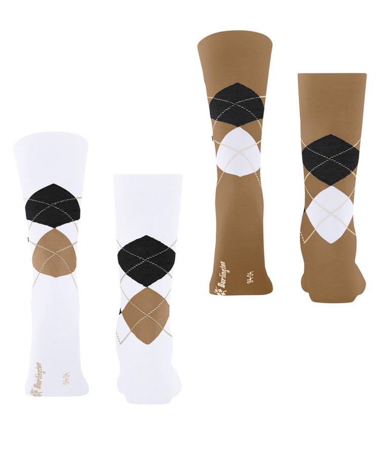 Burlington Burlington Everyday Argyle SO 2-Pack Socken Herren - white (2000) - 0 | SportScheck
