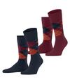 Burlington Everyday Argyle SO 2-Pack Socken Herren - dark navy (6370)