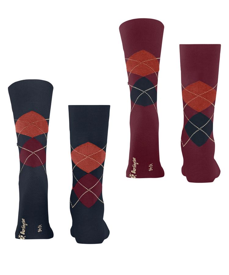 Burlington Burlington Everyday Argyle SO 2-Pack Socken Herren - dark navy (6370) - 0 | SportScheck