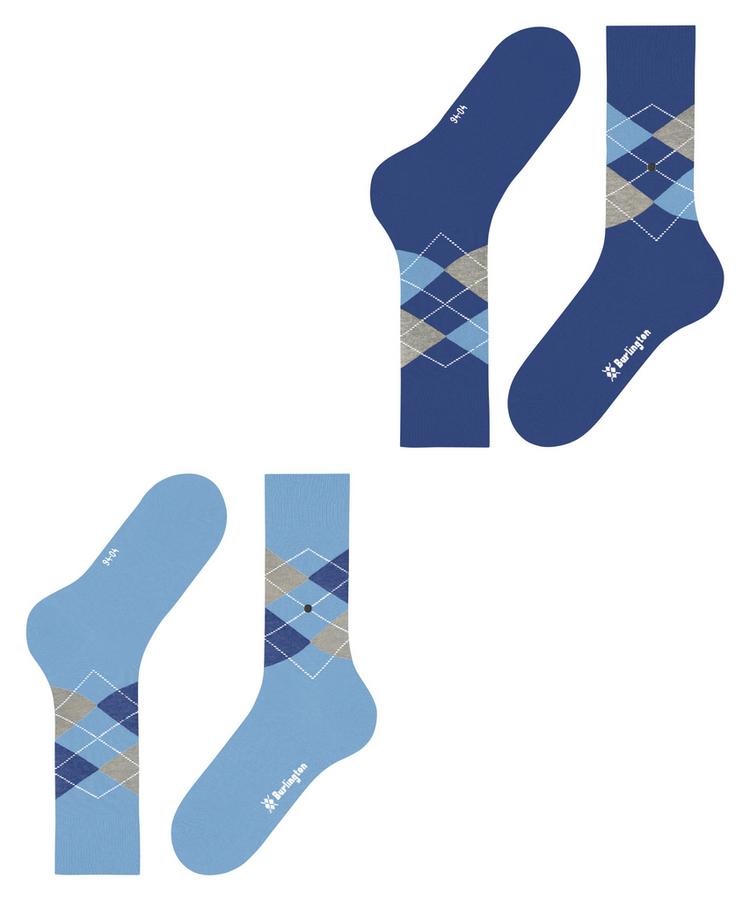 Burlington Burlington Everyday Argyle SO 2-Pack Socken Herren - light blue (6541) - 2 | SportScheck